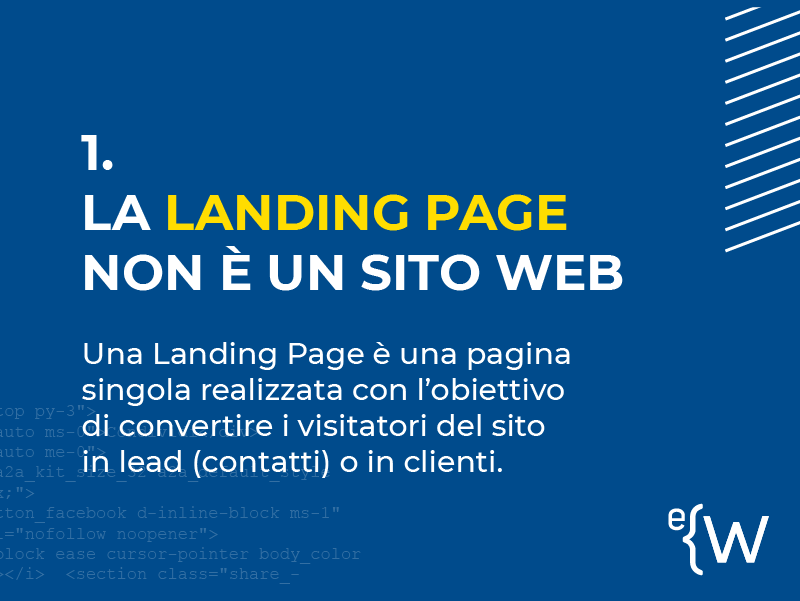 eWeb | Landing Page Tips #2 -  eWeb | Web Agency & Digital Marketing Bergamo