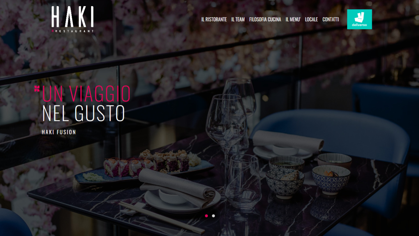sito HAKI Fusion Restaurant Bergamo - tailor made by eWeb srl